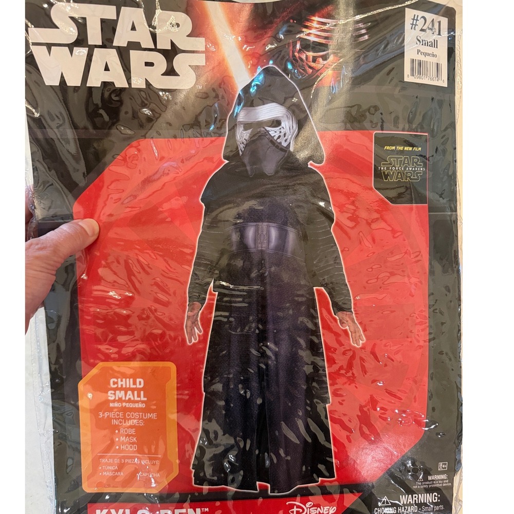Star Wars The Force Awakens Kylo Ren Costume Child Small 4-6 Robe Mask Hood #241